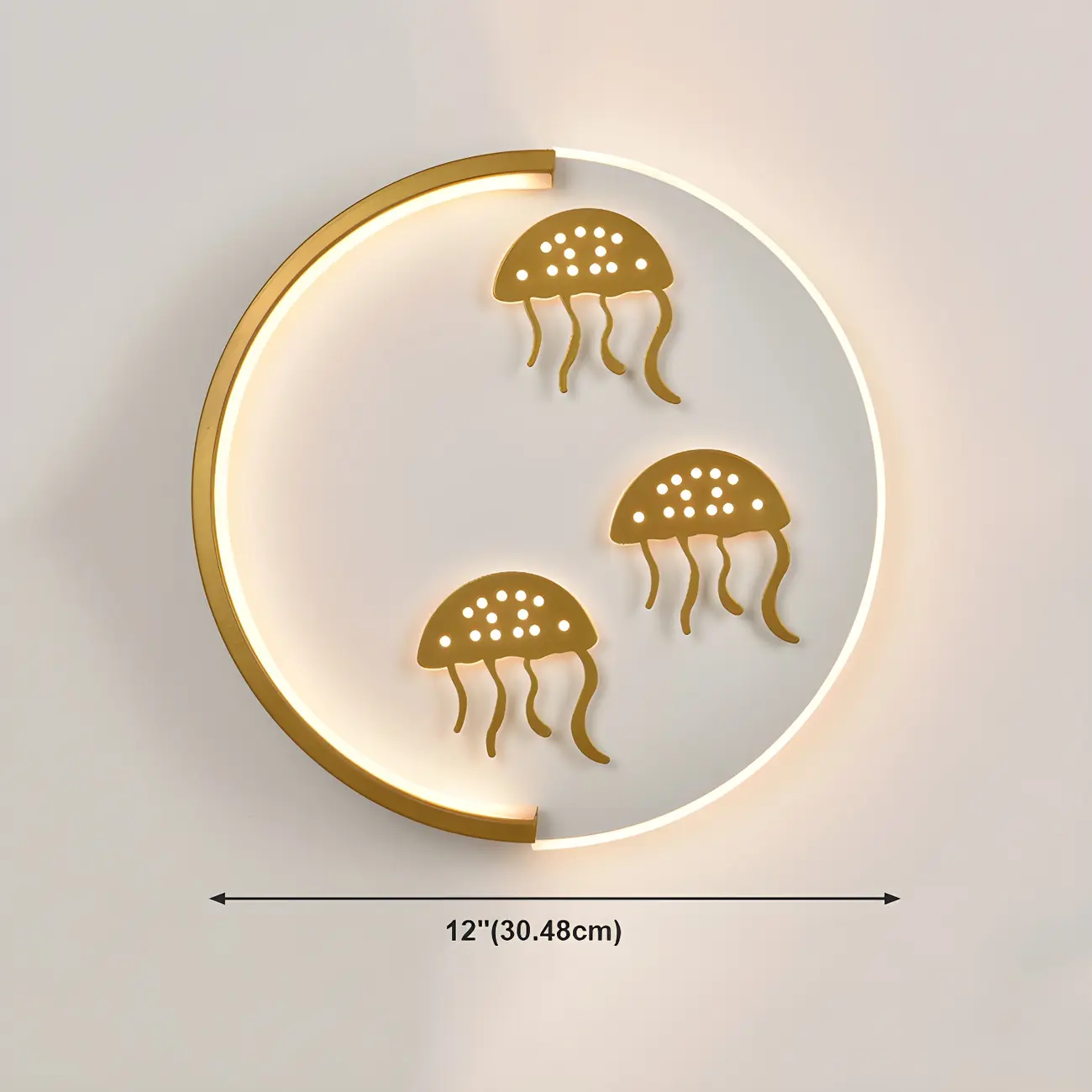 Circular LED Wall Sconce with Cartoon Pattern for kids Bedroom | homeyfad