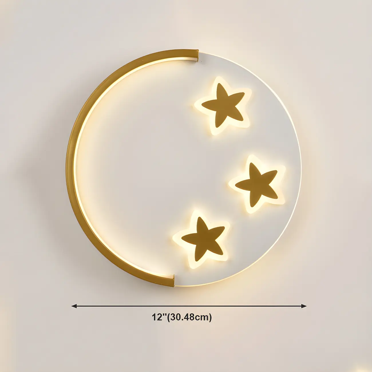 Circular LED Wall Sconce with Cartoon Pattern for kids Bedroom | homeyfad