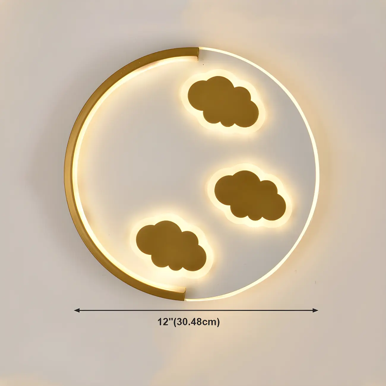 Circular LED Wall Sconce with Cartoon Pattern for kids Bedroom | homeyfad