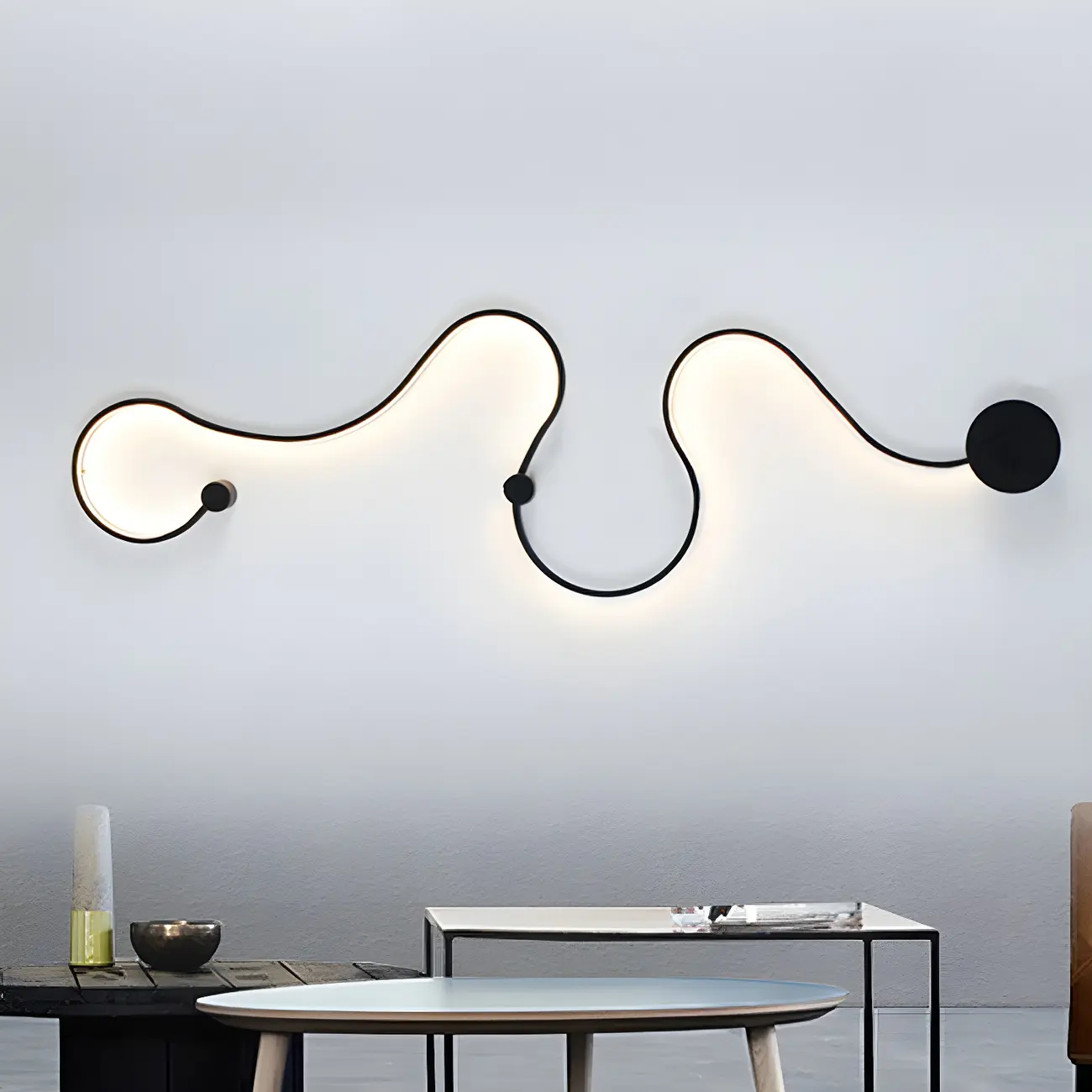 Modern Linear Abstract LED Wall Sconce for Residential Use | homeyfad