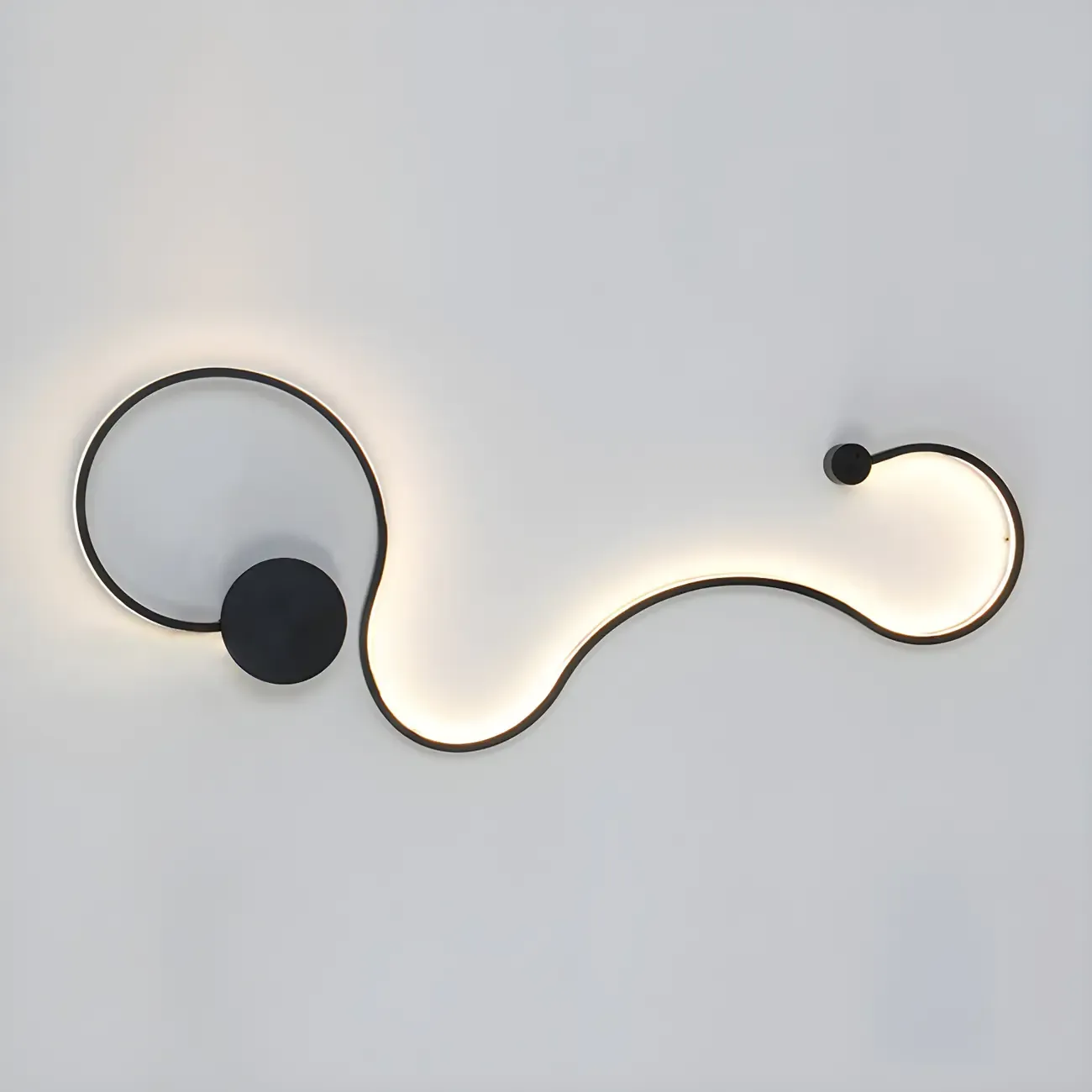 Modern Linear Abstract LED Wall Sconce for Residential Use