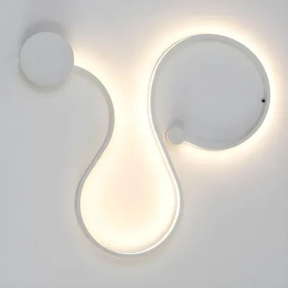 Modern Linear Abstract LED Wall Sconce for Residential Use