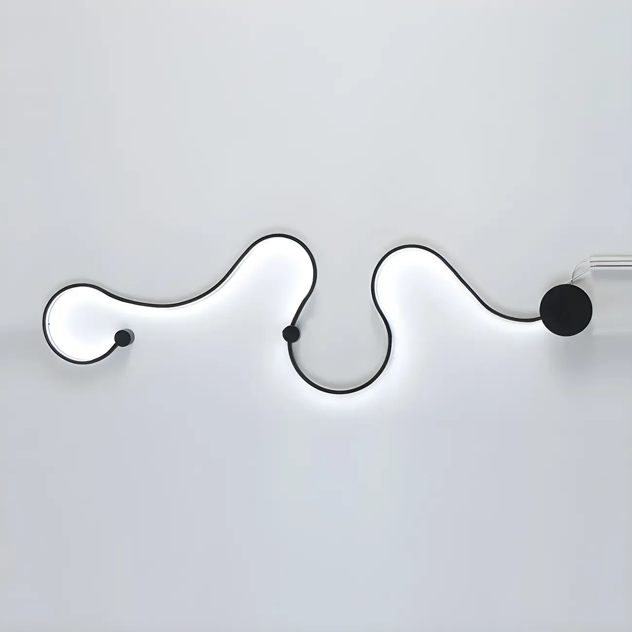 Modern Linear Abstract LED Wall Sconce for Residential Use