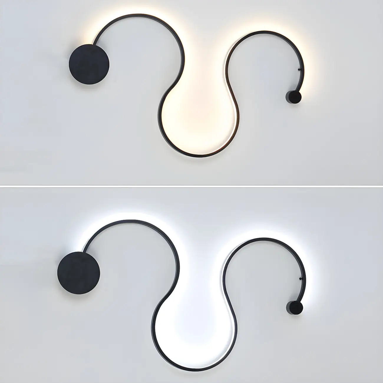 Modern Linear Abstract LED Wall Sconce for Residential Use | homeyfad