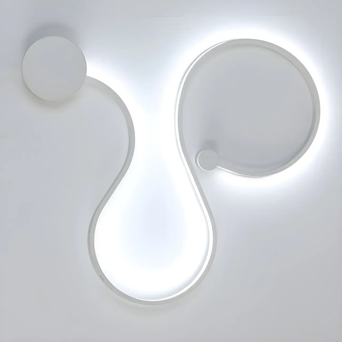 Modern Linear Abstract LED Wall Sconce for Residential Use
