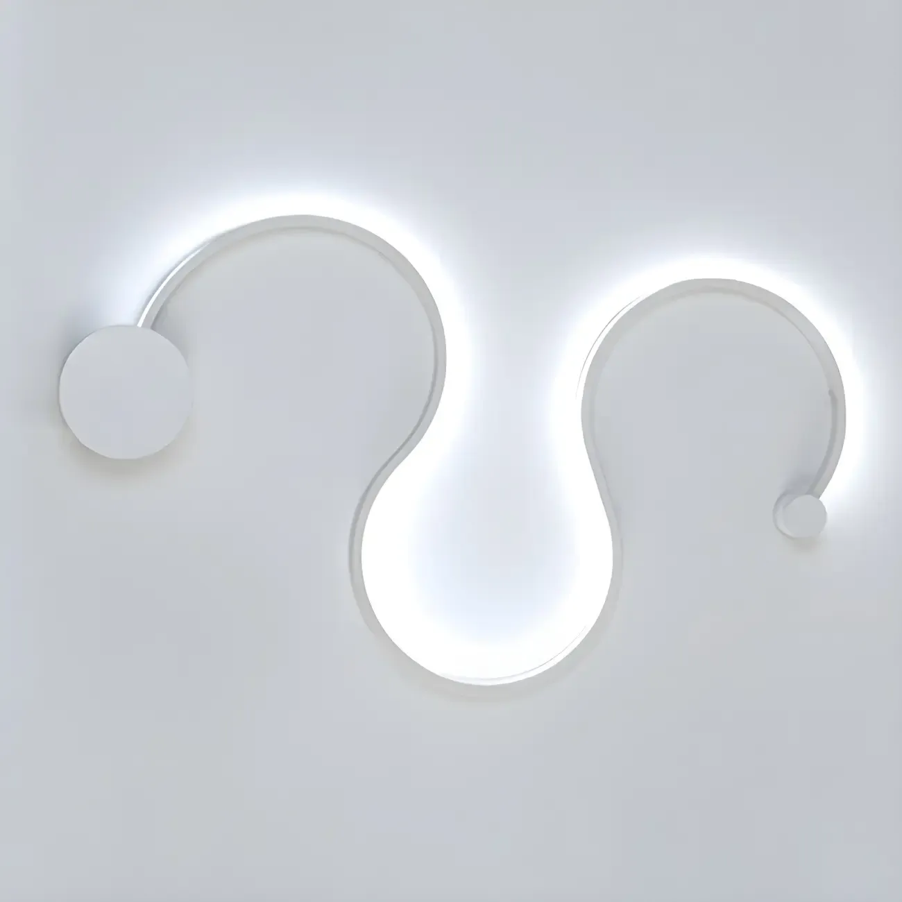 Modern Linear Abstract LED Wall Sconce for Residential Use