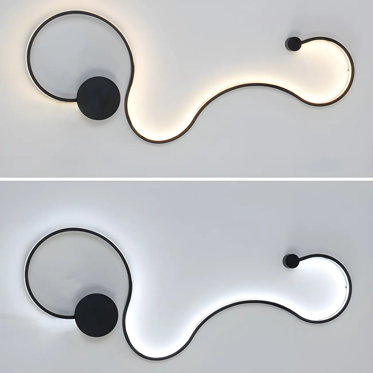 Modern Linear Abstract LED Wall Sconce for Residential Use | homeyfad