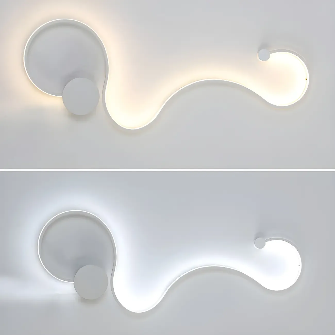 Modern Linear Abstract LED Wall Sconce for Residential Use
