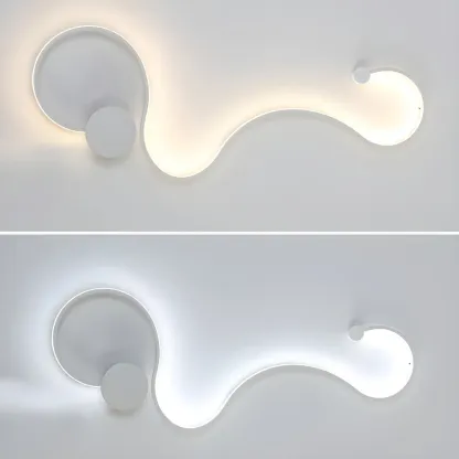 Modern Linear Abstract LED Wall Sconce for Residential Use