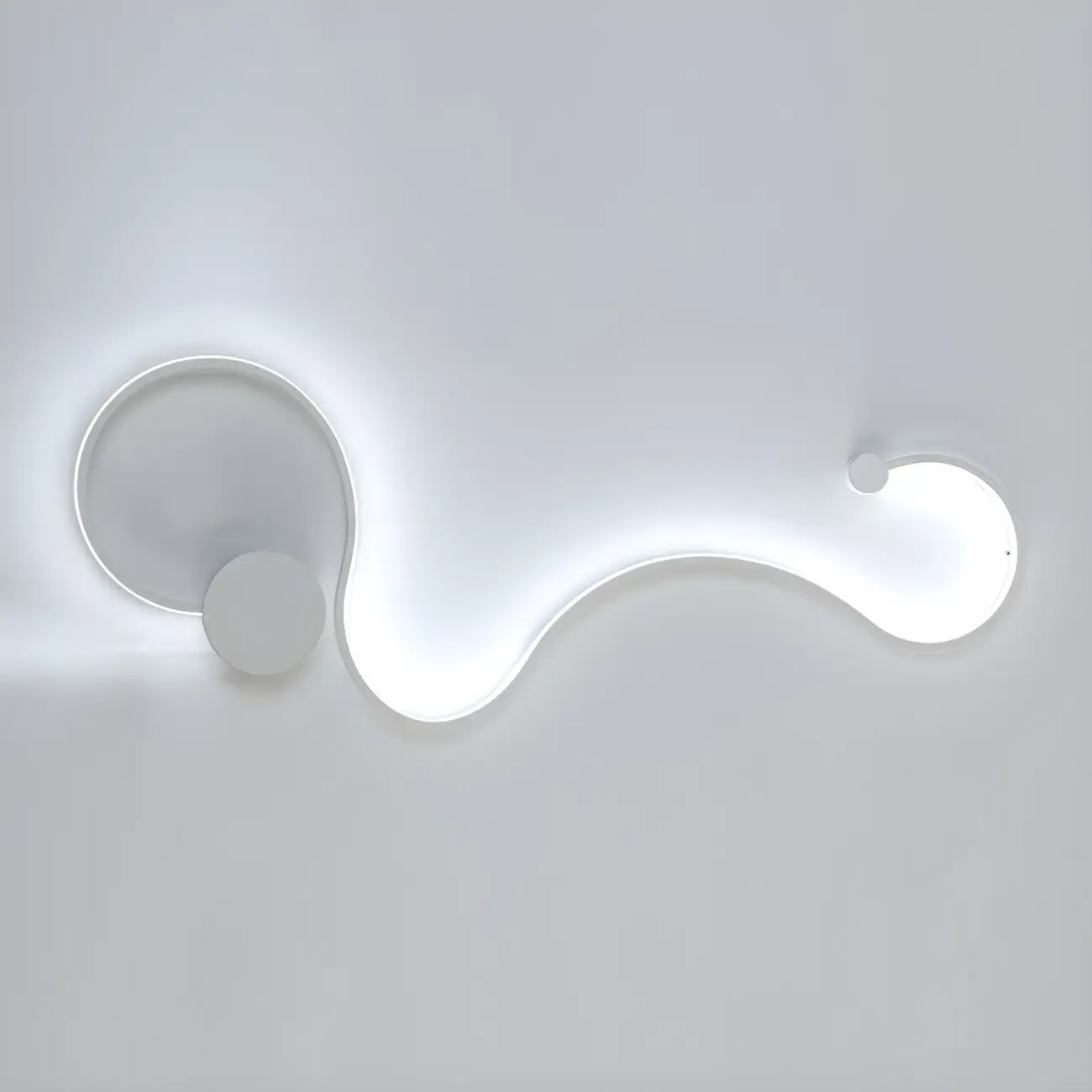 Modern Linear Abstract LED Wall Sconce for Residential Use
