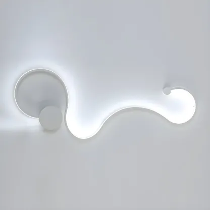Modern Linear Abstract LED Wall Sconce for Residential Use