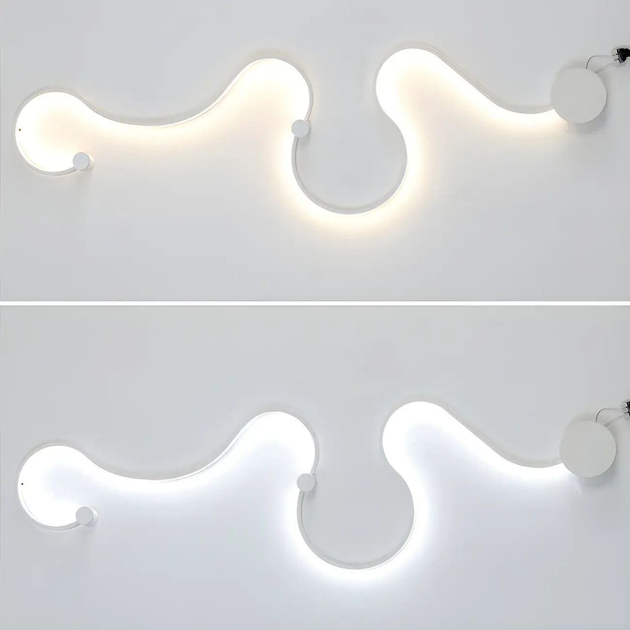 Modern Linear Abstract LED Wall Sconce for Residential Use