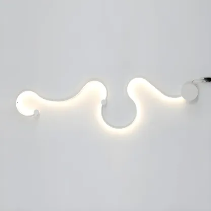 Modern Linear Abstract LED Wall Sconce for Residential Use