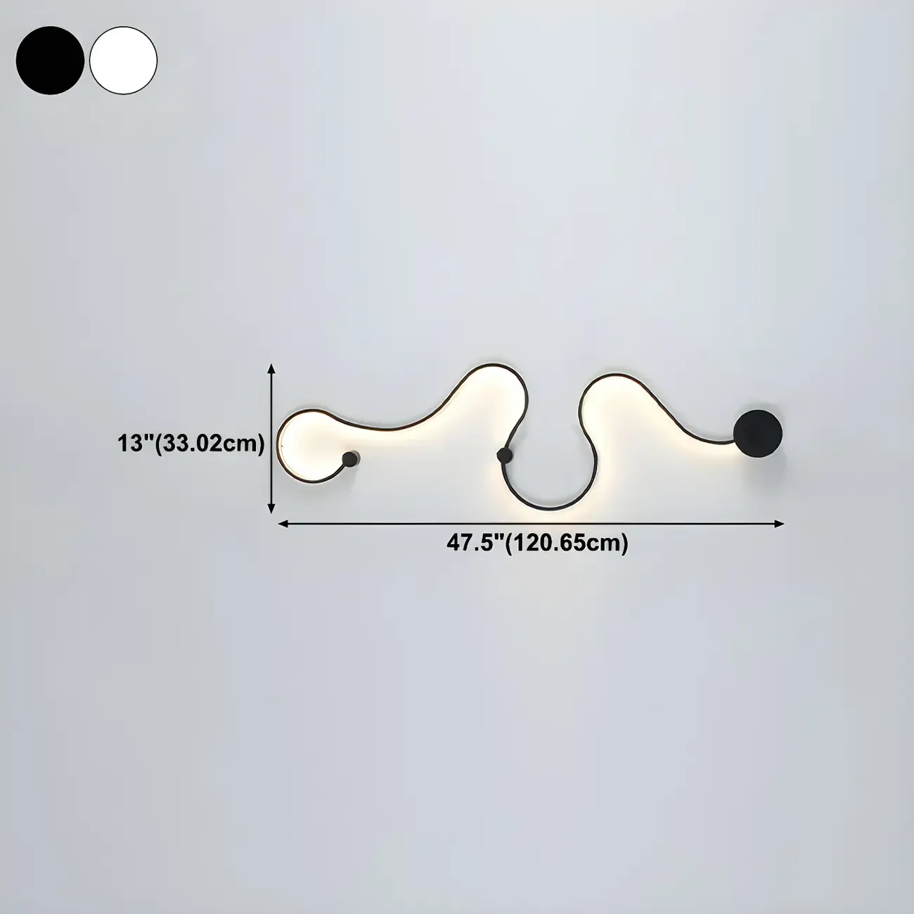 Modern Linear Abstract LED Wall Sconce for Residential Use