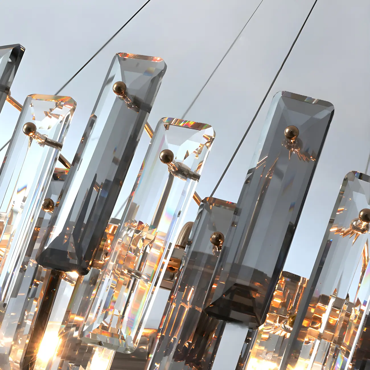 Modern Crystal Geometric Chandelier for Living Room Image - 6 | homeyfad