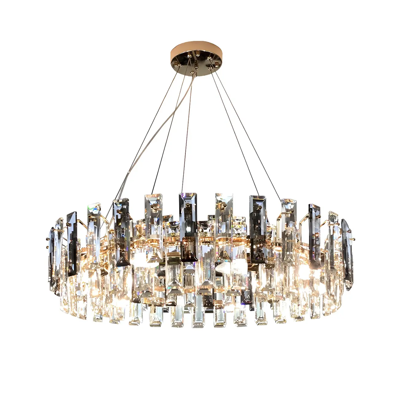 Modern Crystal Geometric Chandelier for Living Room Image - 7 | homeyfad