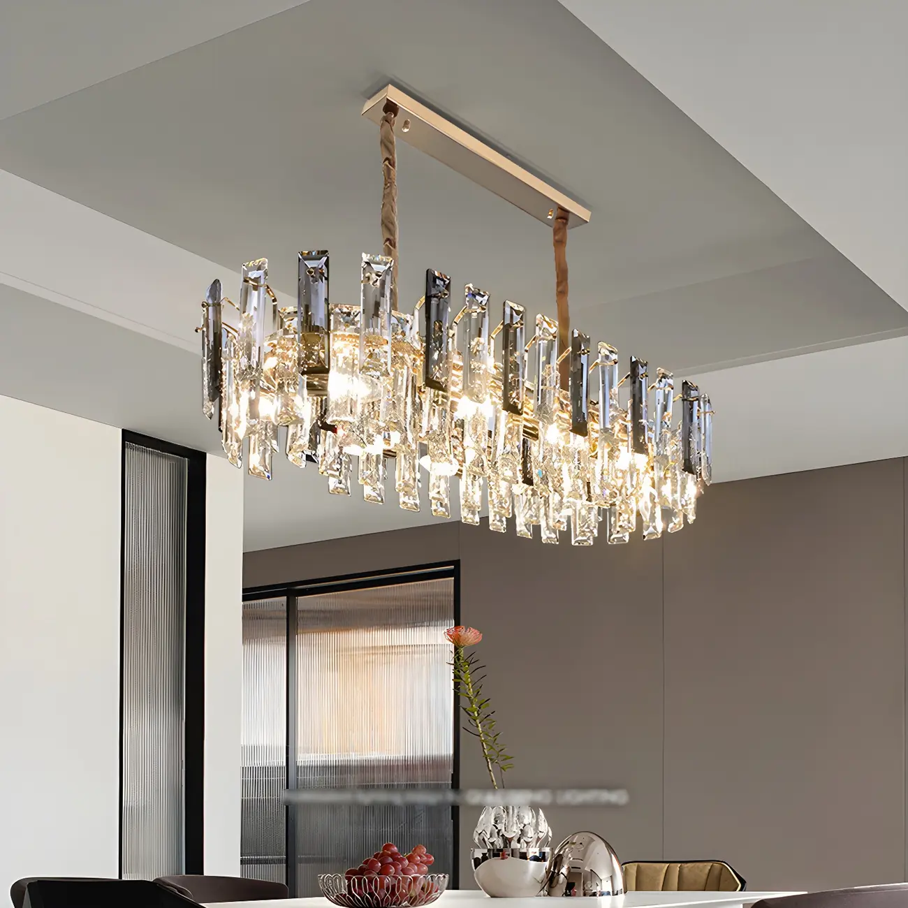 Modern Crystal Geometric Chandelier for Living Room Image - 12 | homeyfad