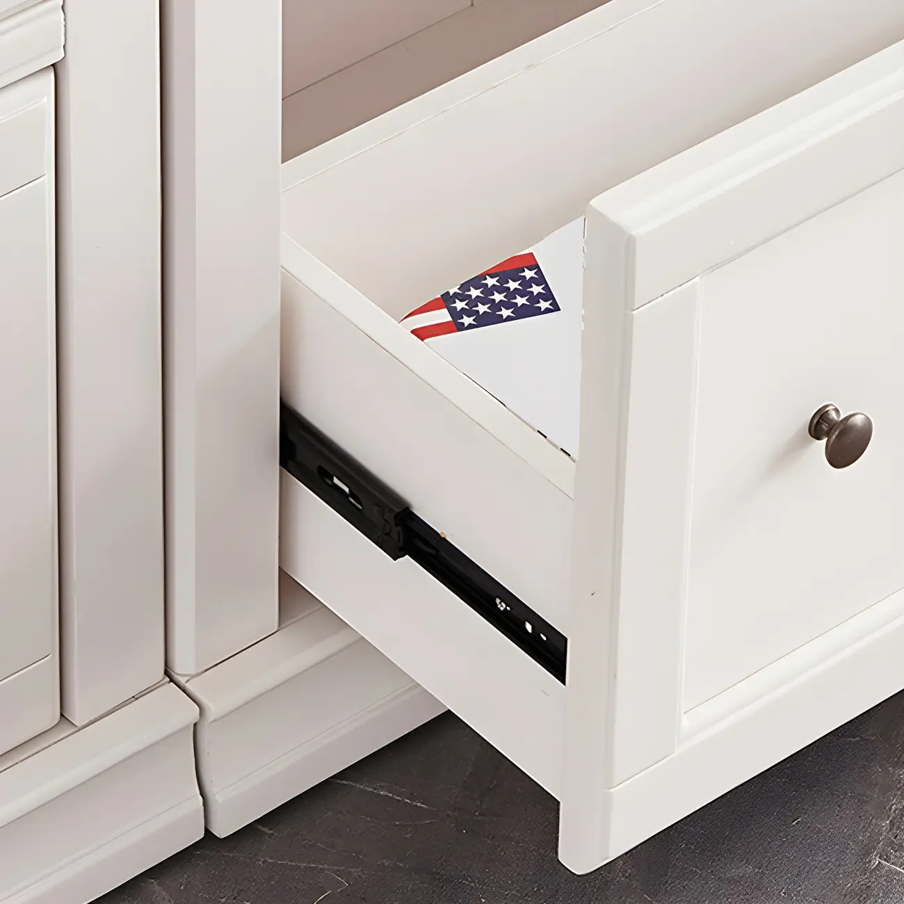 Modern Wooden Bookcase with Glass Doors for Office | homeyfad