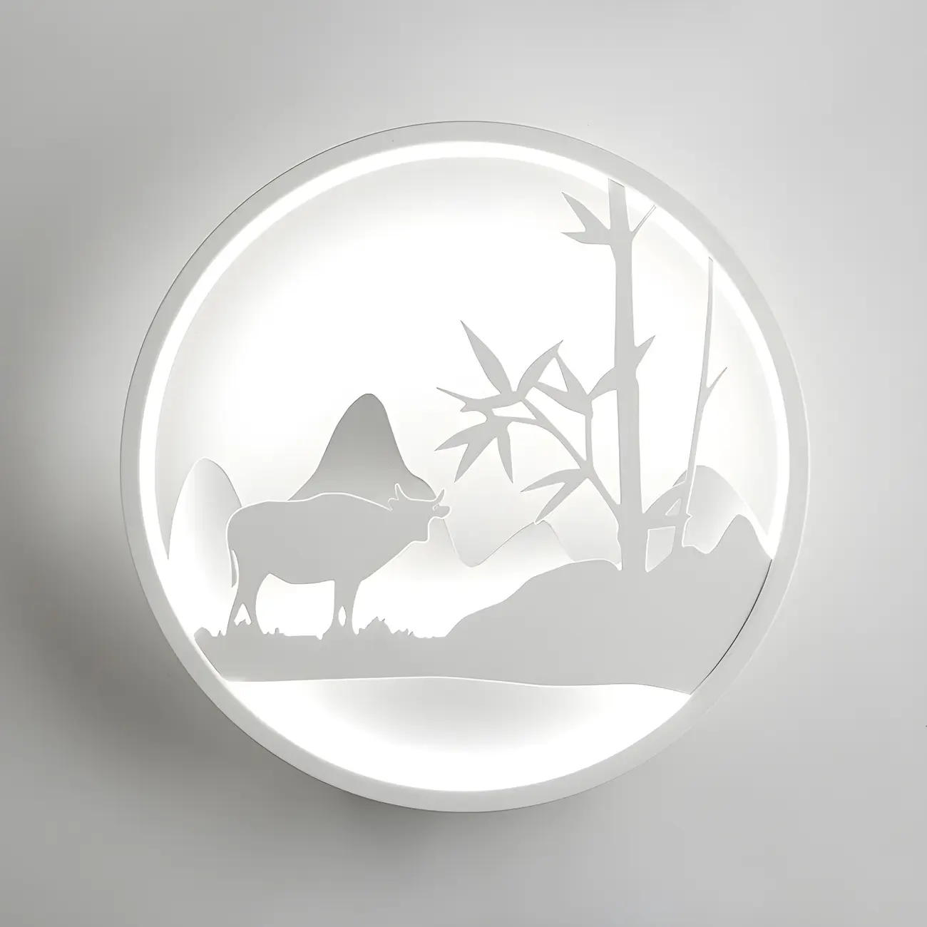 Kids Circular LED Wall Sconce with Remote for Bedroom  | homeyfad