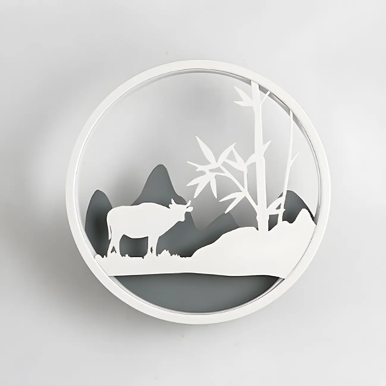 Kids Circular LED Wall Sconce with Remote for Bedroom  | homeyfad