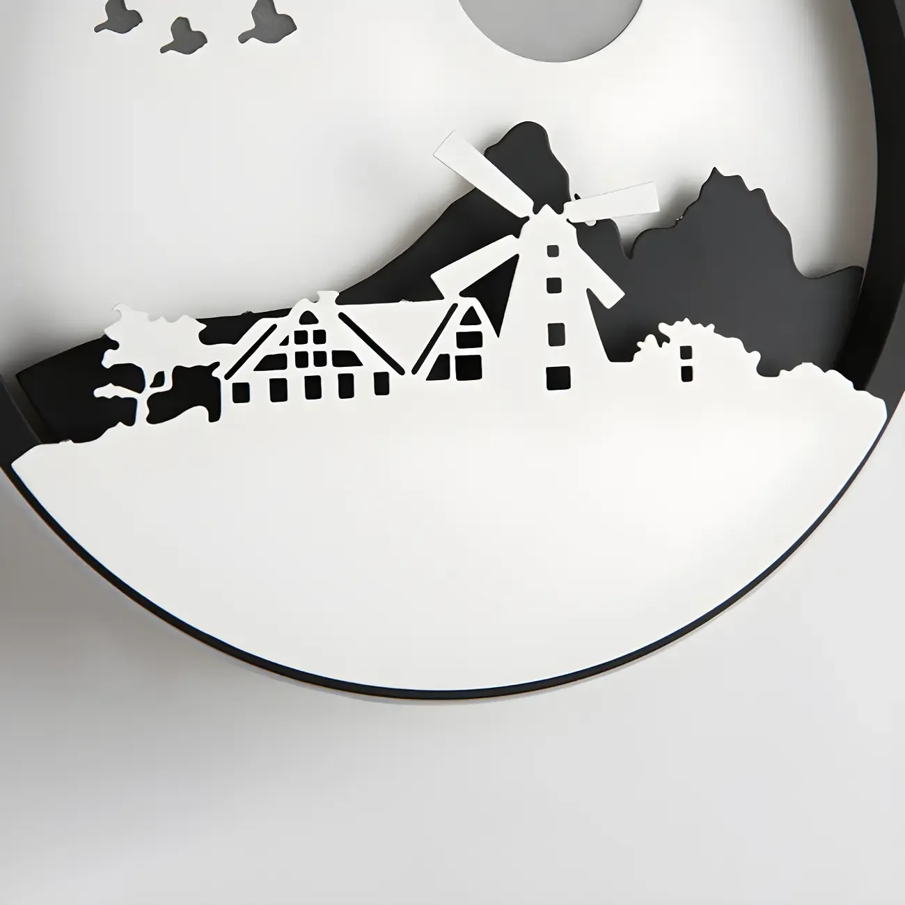 Kids Circular LED Wall Sconce with Remote for Bedroom 