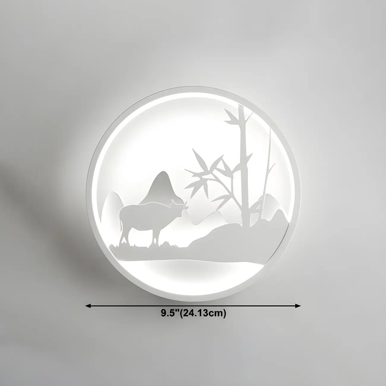 Kids Circular LED Wall Sconce with Remote for Bedroom  | homeyfad