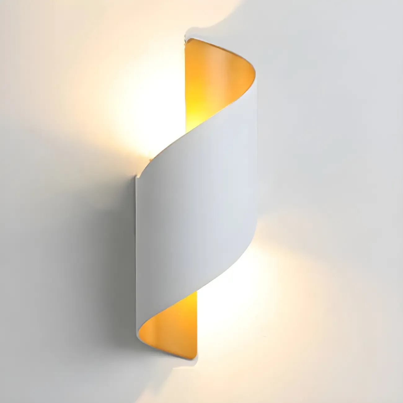 Modern Black Metal Wall Light LED Sconce Fixture Image - 5