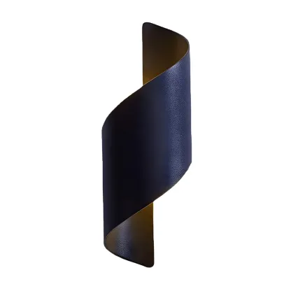 Modern Black Metal Wall Light LED Sconce Fixture Image - 11