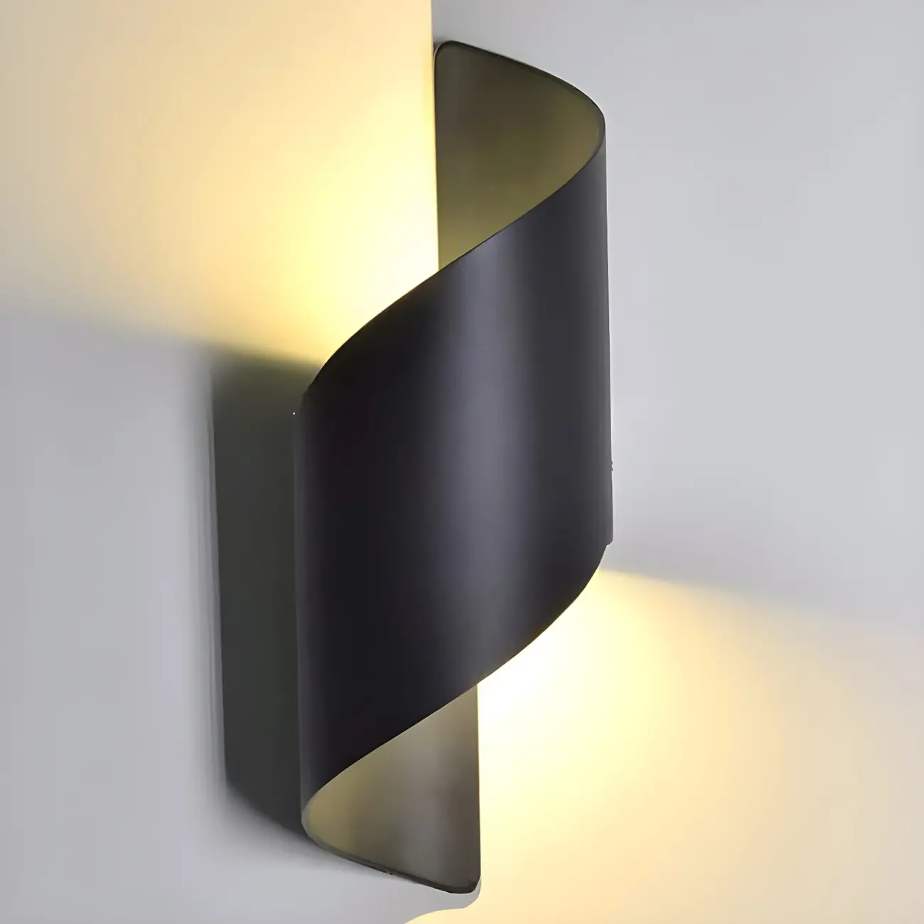 Modern Black Metal Wall Light LED Sconce Fixture Image - 12 | homeyfad