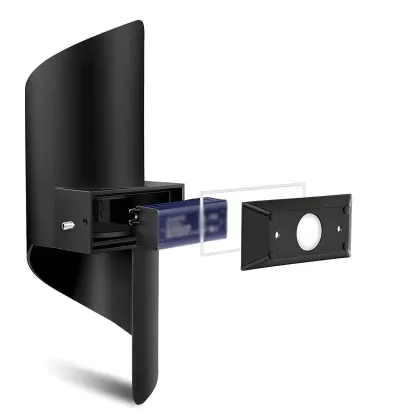Modern Black Metal Wall Light LED Sconce Fixture Image - 15
