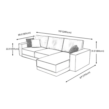 Modern Dark Gray Water Resistant Faux Leather Sectional Sofa Image - 15