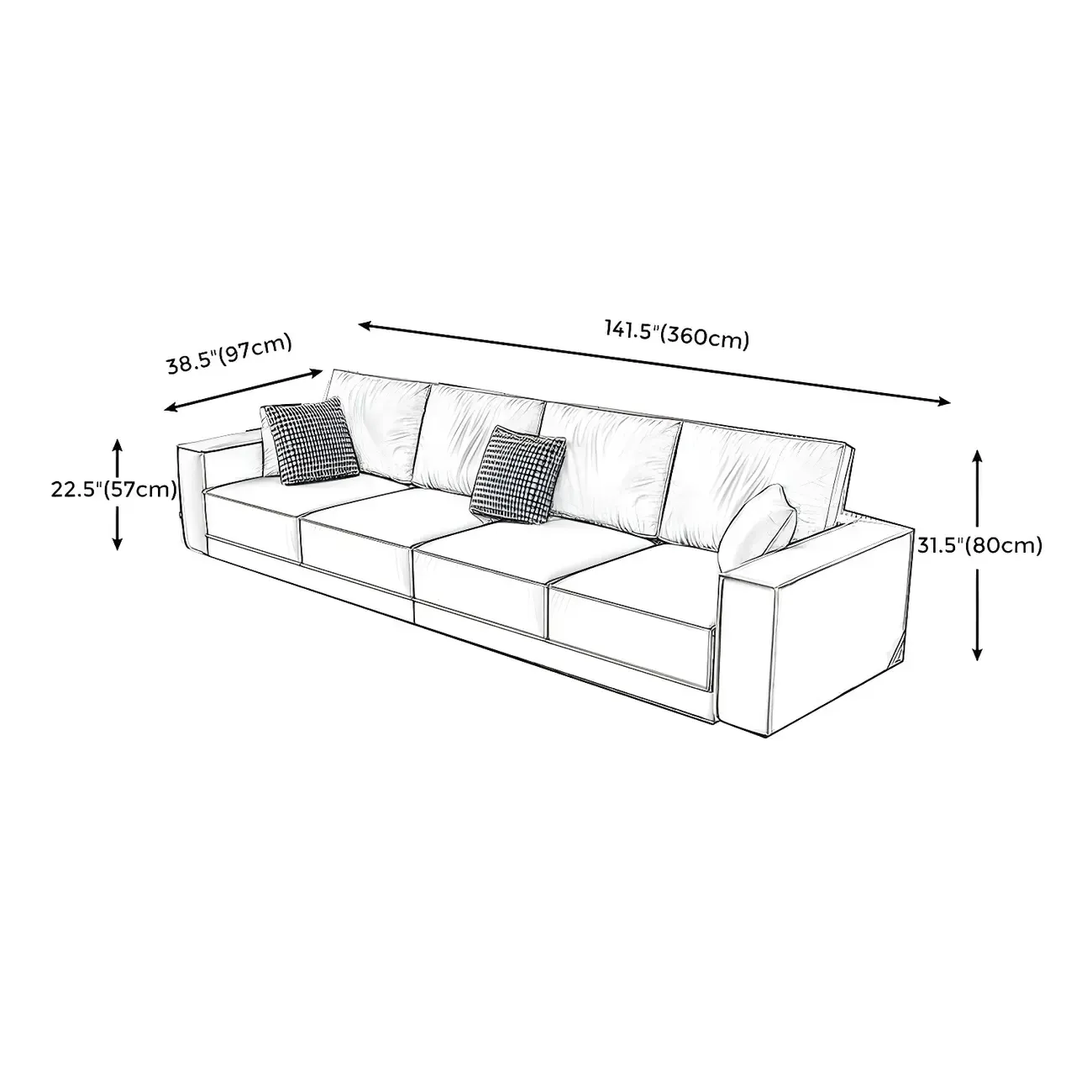 Modern Dark Gray Water Resistant Faux Leather Sectional Sofa Image - 18