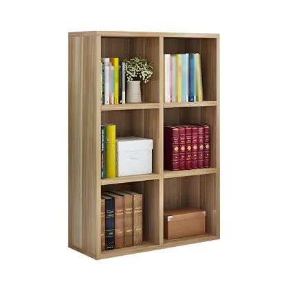 Scandinavian 3-Tier Black Cube Wood Bookcase  Image - 13