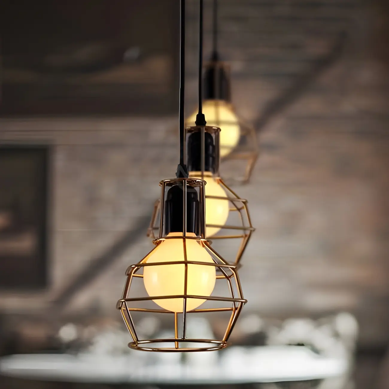 Industrial Metal Hanging Pendant Light Kitchen Island Decor Image - 1 | homeyfad