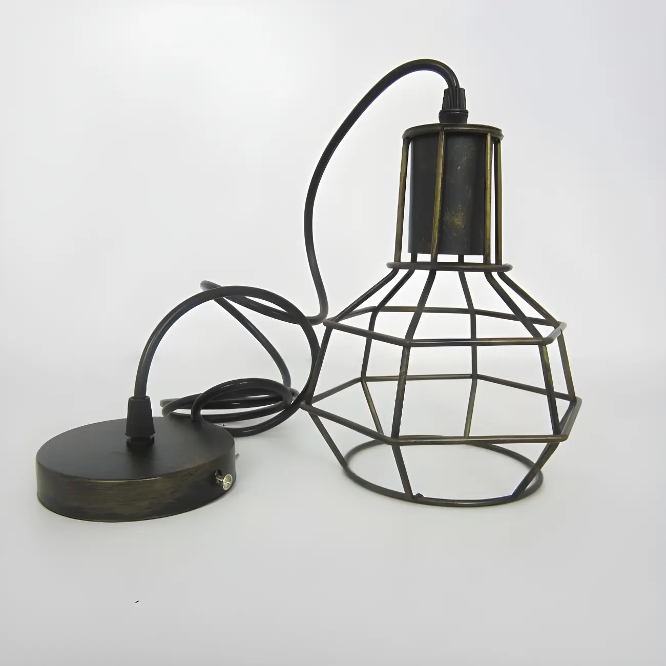 Industrial Metal Hanging Pendant Light Kitchen Island Decor Image - 9 | homeyfad