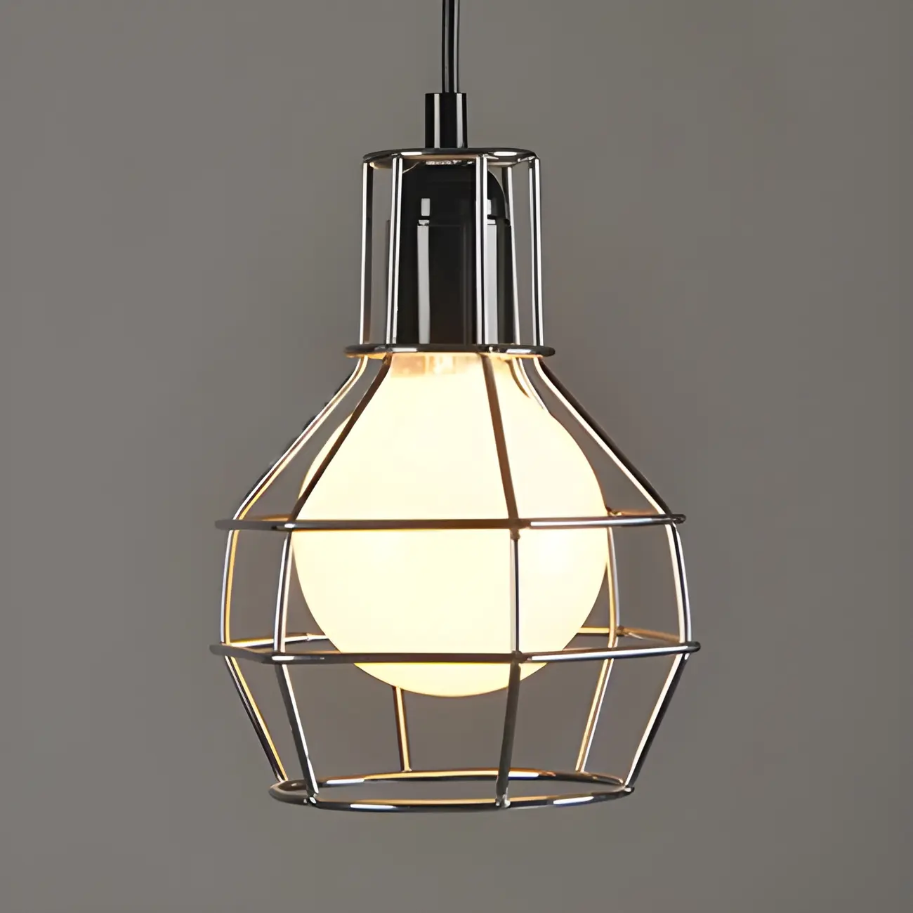 Industrial Metal Hanging Pendant Light Kitchen Island Decor Image - 3 | homeyfad