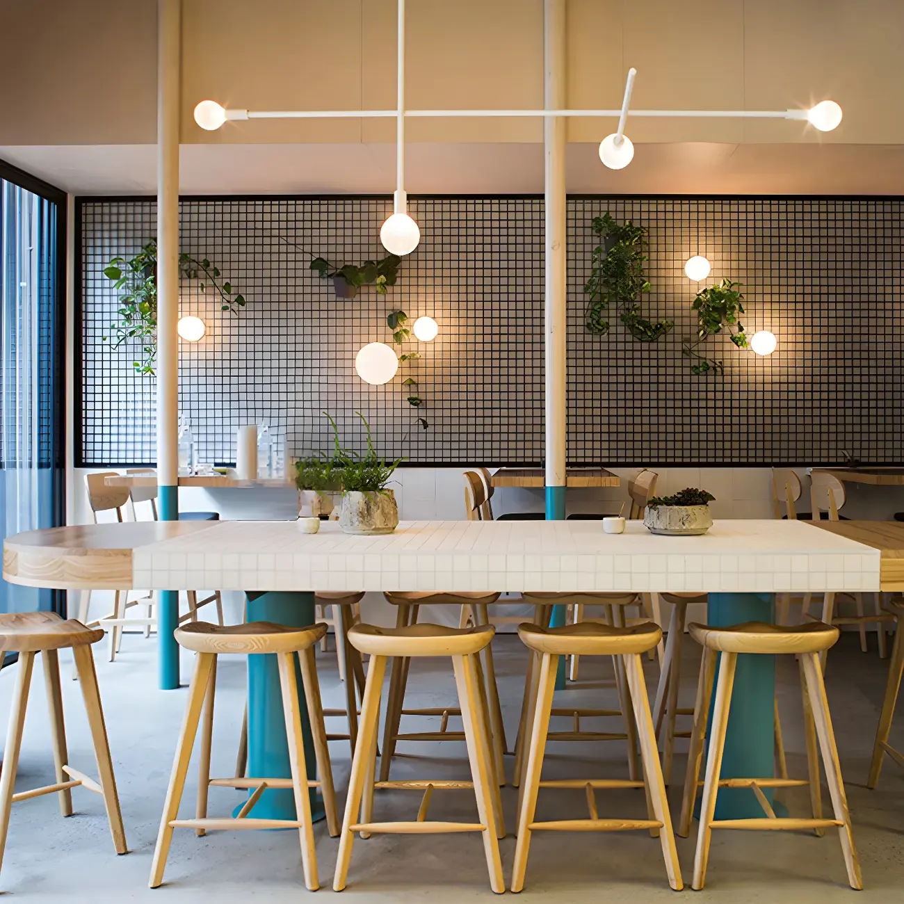 Counter Height Modern Wood Backless Bar Stool Image - 9