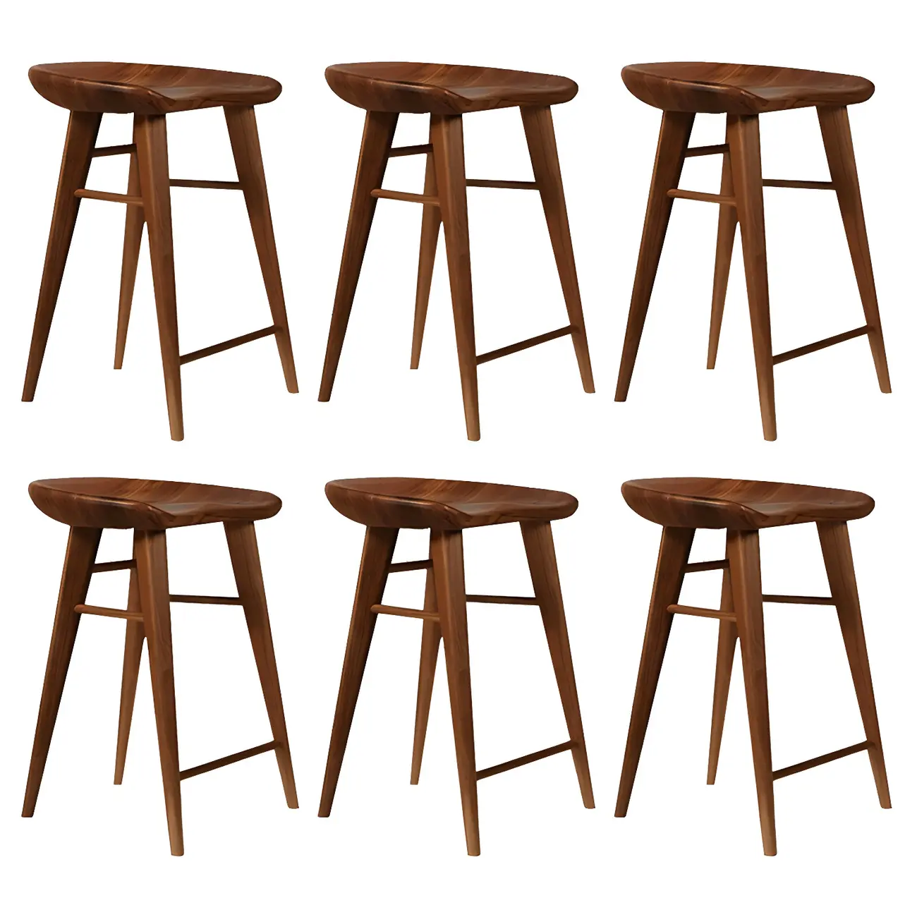 Counter Height Modern Wood Backless Bar Stool Image - 31 | homeyfad
