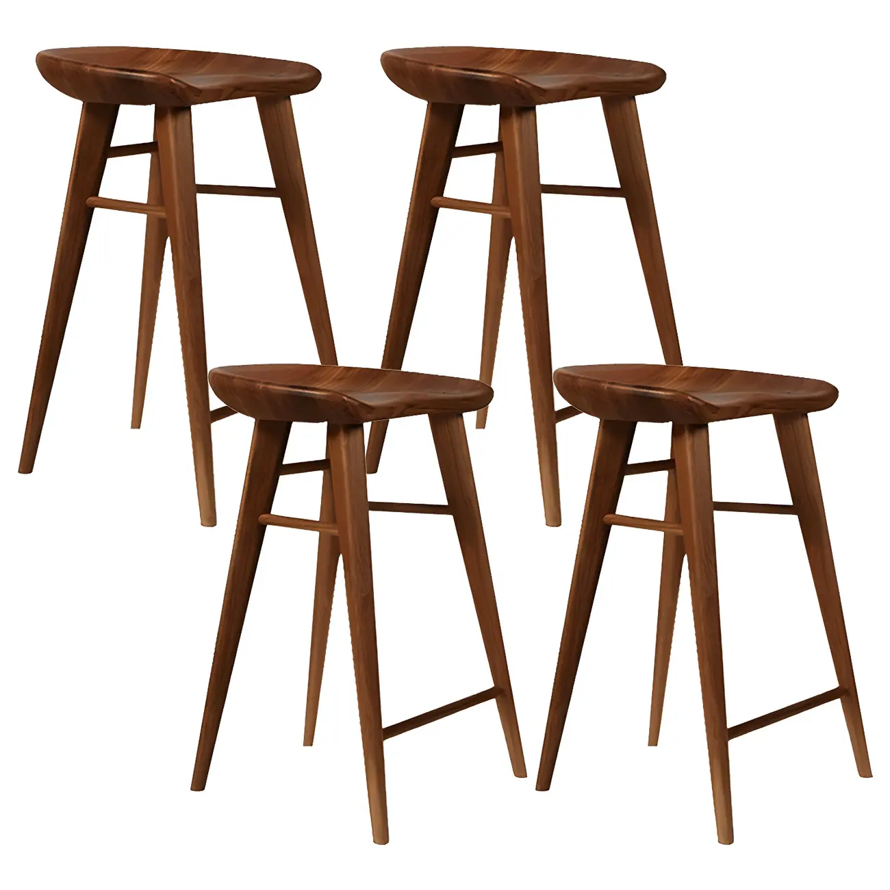 Counter Height Modern Wood Backless Bar Stool Image - 33 | homeyfad