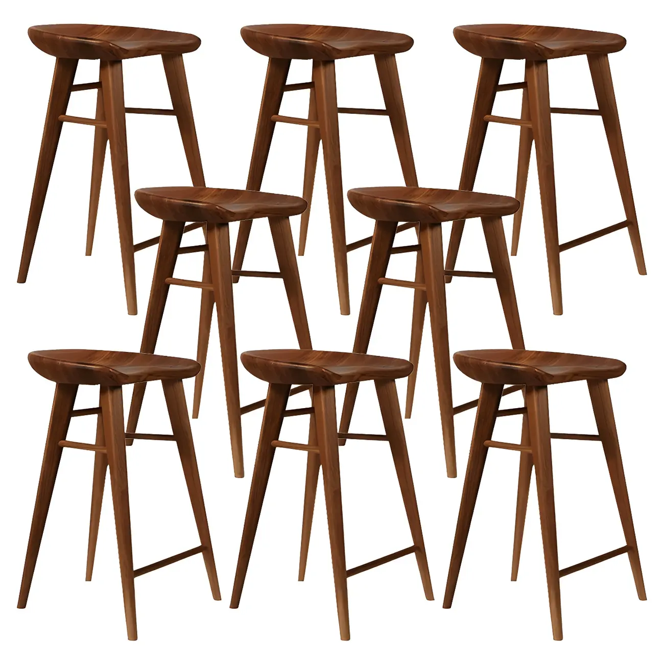 Counter Height Modern Wood Backless Bar Stool Image - 35 | homeyfad
