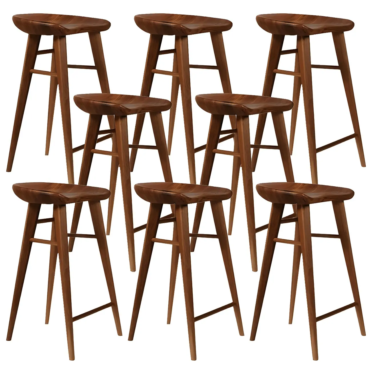 Counter Height Modern Wood Backless Bar Stool Image - 38 | homeyfad
