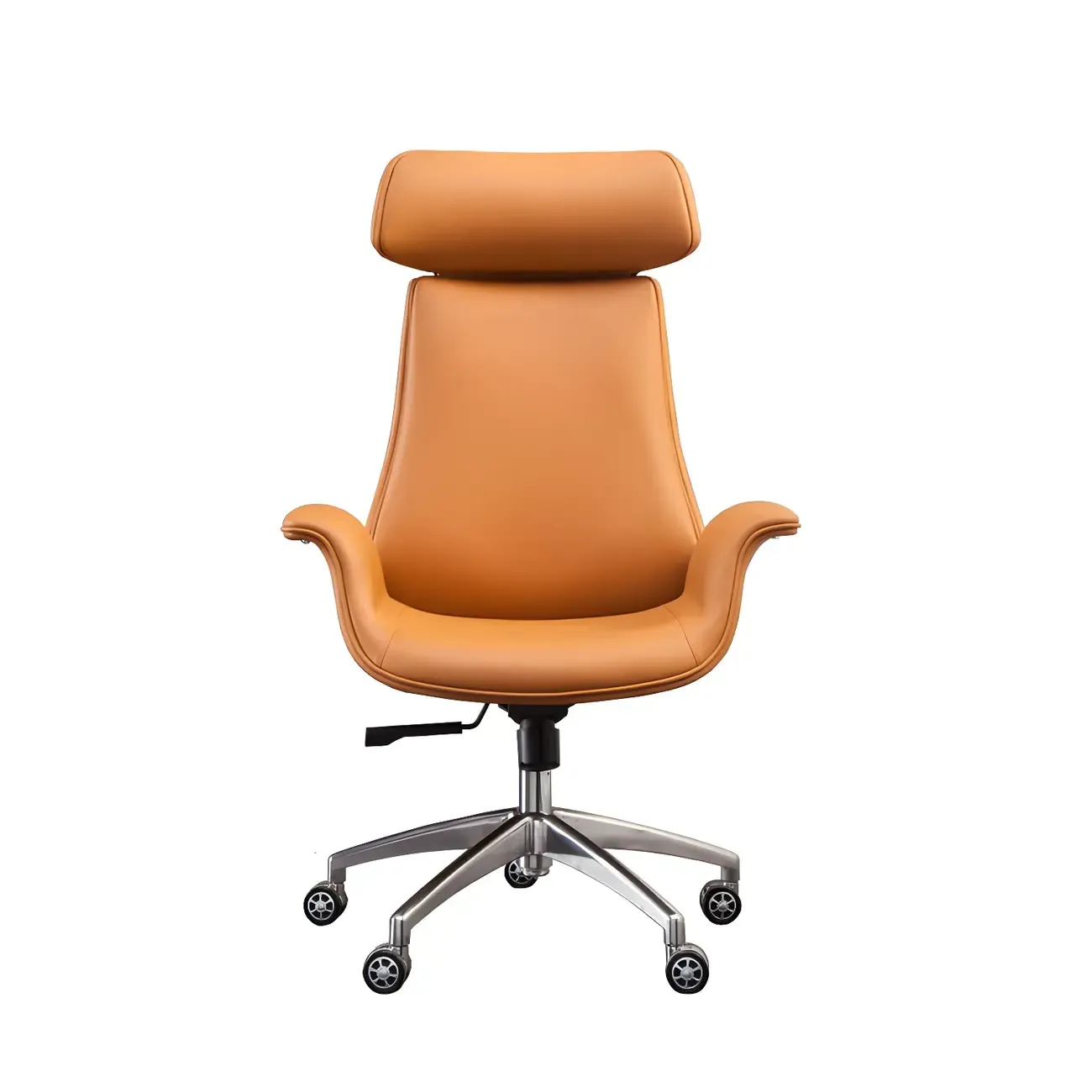 Ergonomic Adjustable Swivel Office Chair With Headrest Image - 11