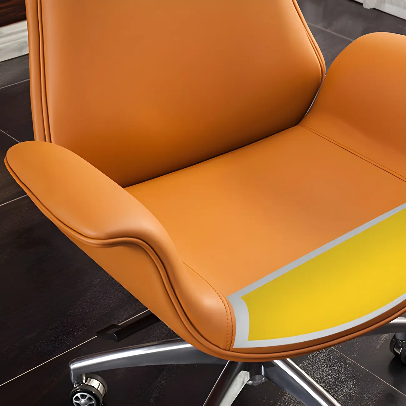 Ergonomic Adjustable Swivel Office Chair With Headrest Image - 13 | homeyfad