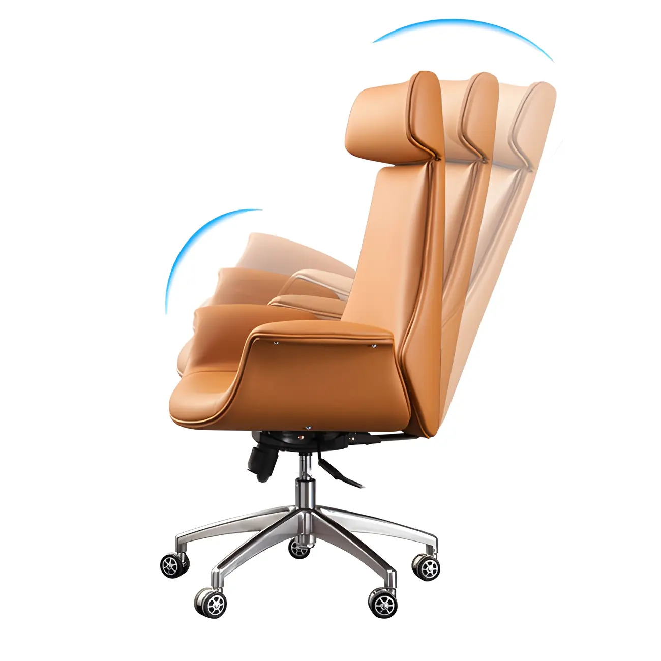 Ergonomic Adjustable Swivel Office Chair With Headrest Image - 5 | homeyfad