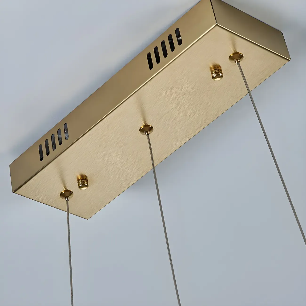 Modish 3-Tier Crystal LED Linear Pendant Light Image - 13