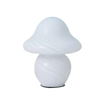 Cute Mushroom Shape Glass Kids Lamp LED for Bedroom