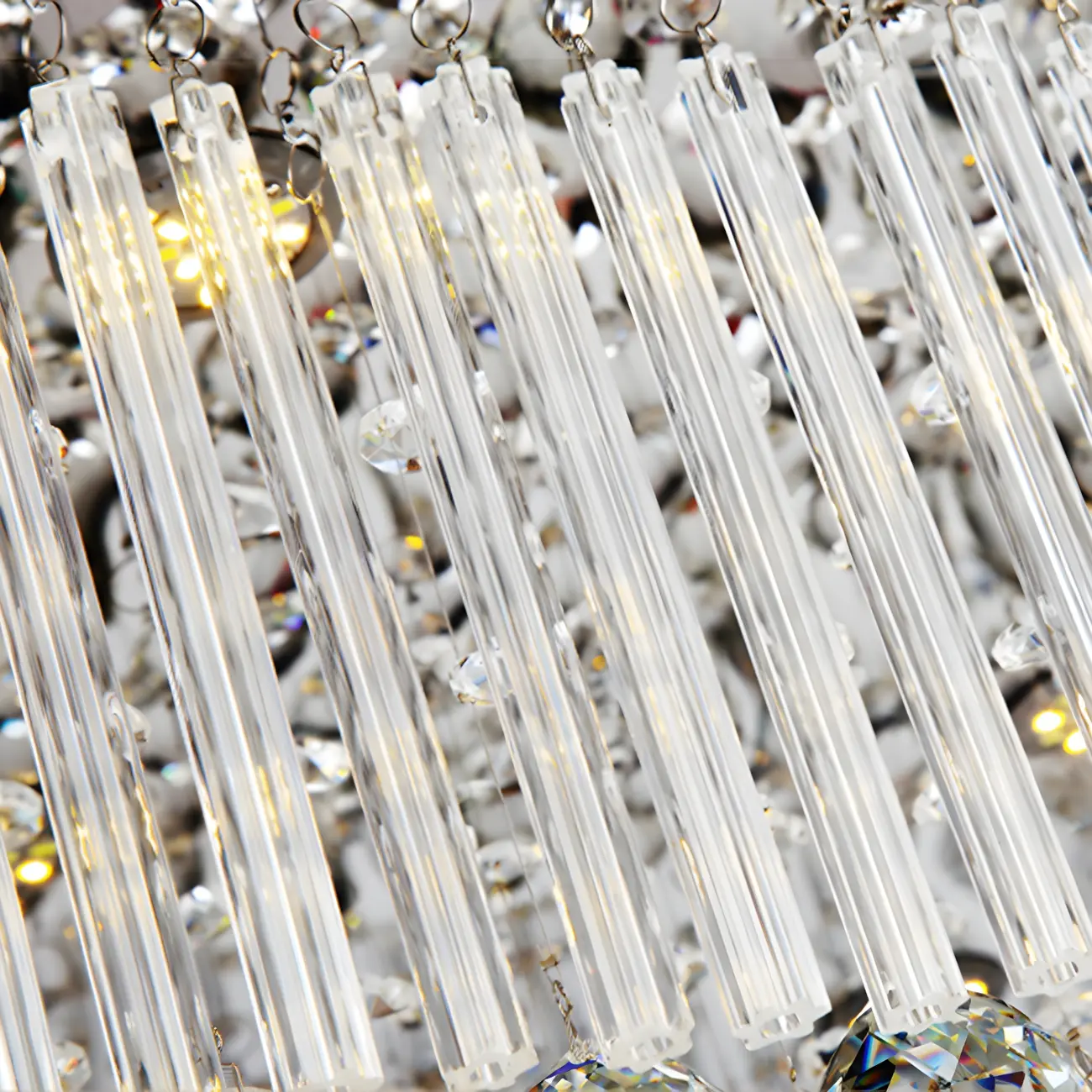 Luxurious Crystal LED Rectangular Pendant Light Image - 14 | homeyfad
