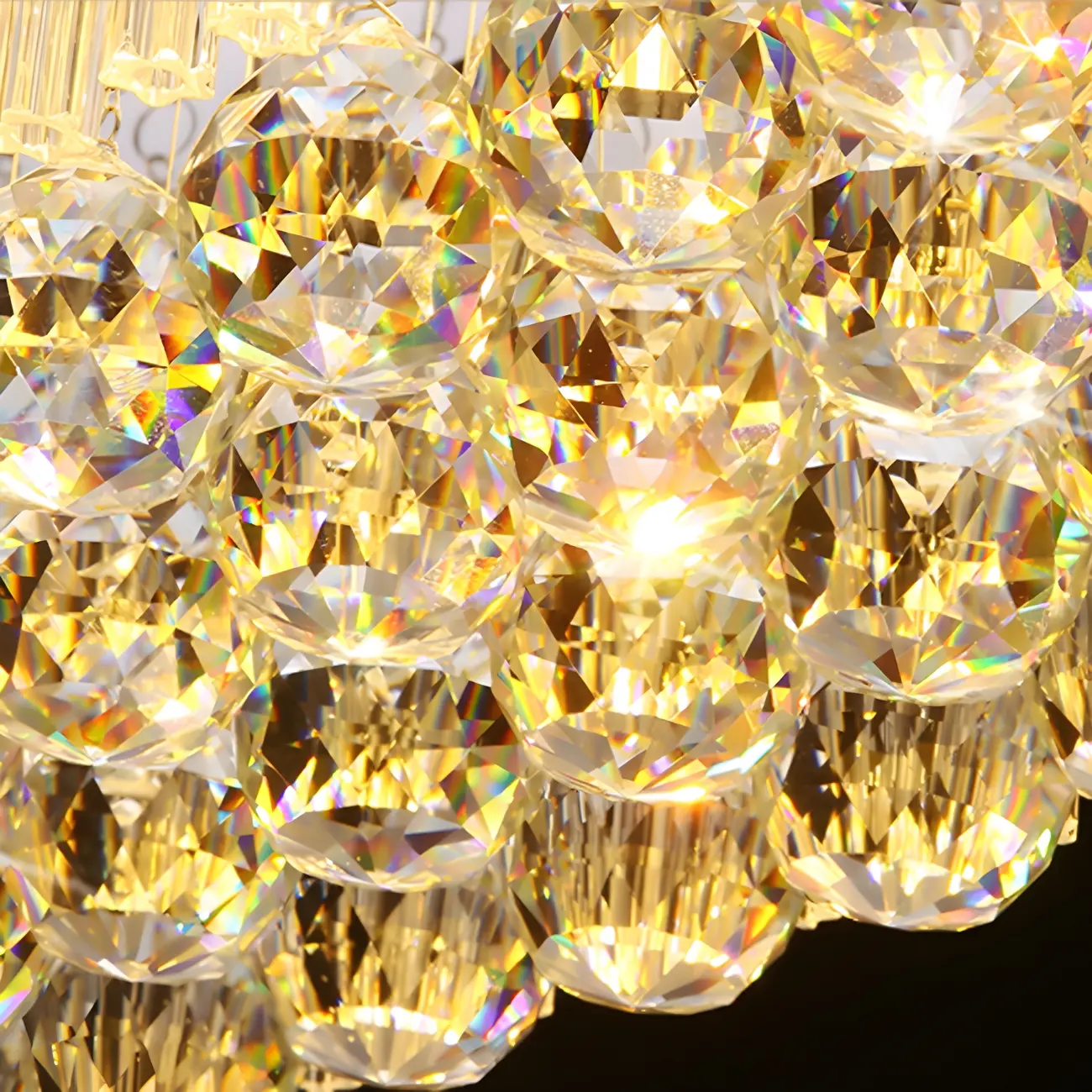 Luxurious Crystal LED Rectangular Pendant Light Image - 15 | homeyfad