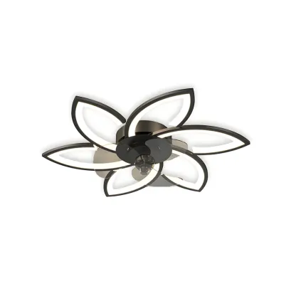 Modern LED Ceiling Fan Light with Acrylic Shade Image - 10