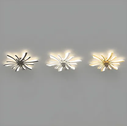 Modern LED Ceiling Fan Light with Acrylic Shade Image - 16